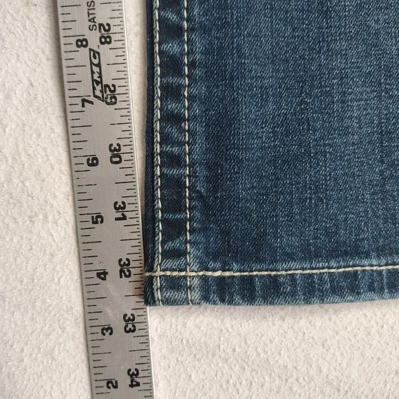 Ariat M7 Rocker Jeans Mens 34x32 Stretch Slim Fit Straight Coltrane Medium Wash - Picture 10 of 14